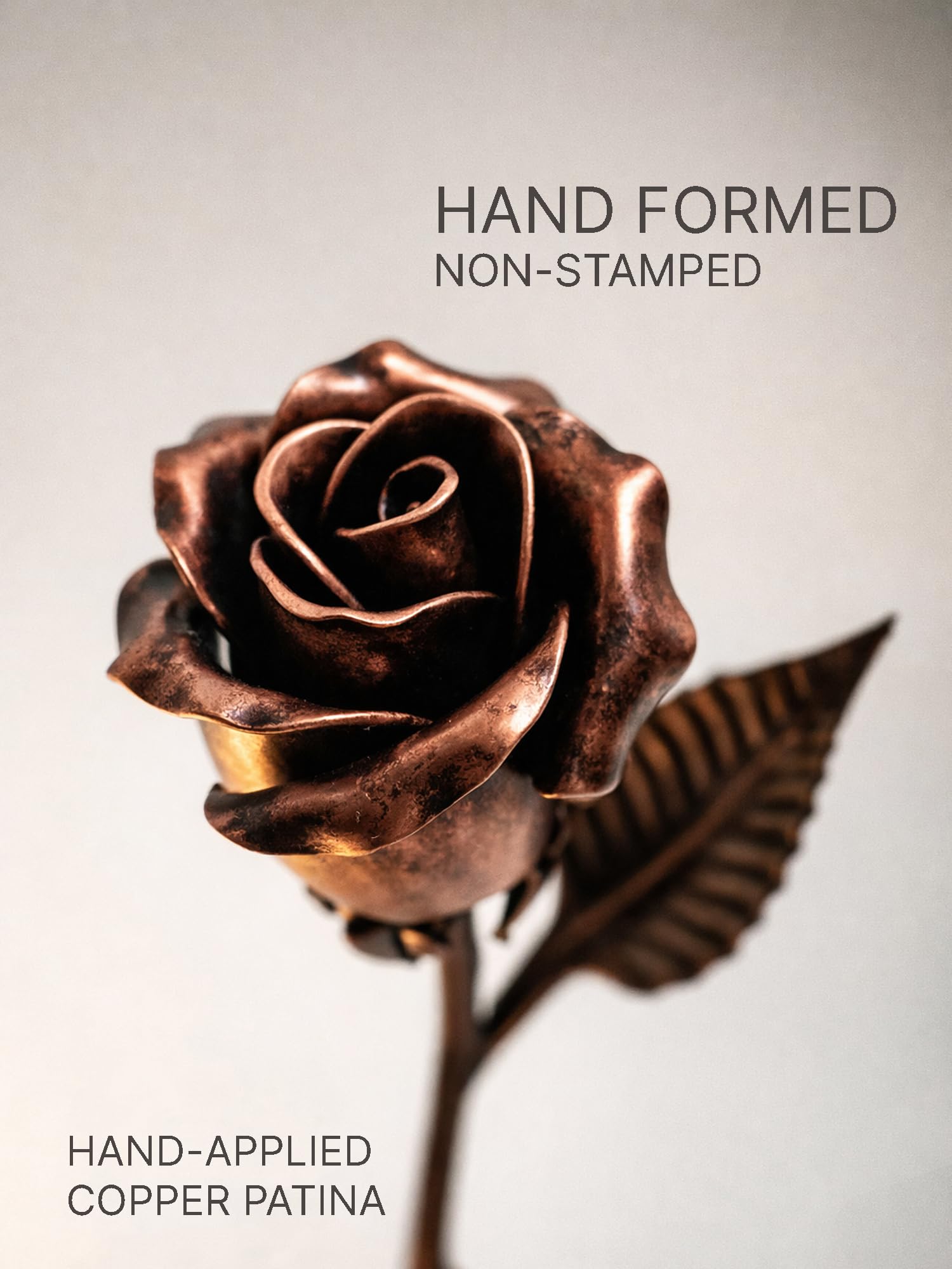 Amazon.co.jp: 手鍛造7周年記念ギフト「銅」鋼バラ彫刻 : ホーム＆キッチン